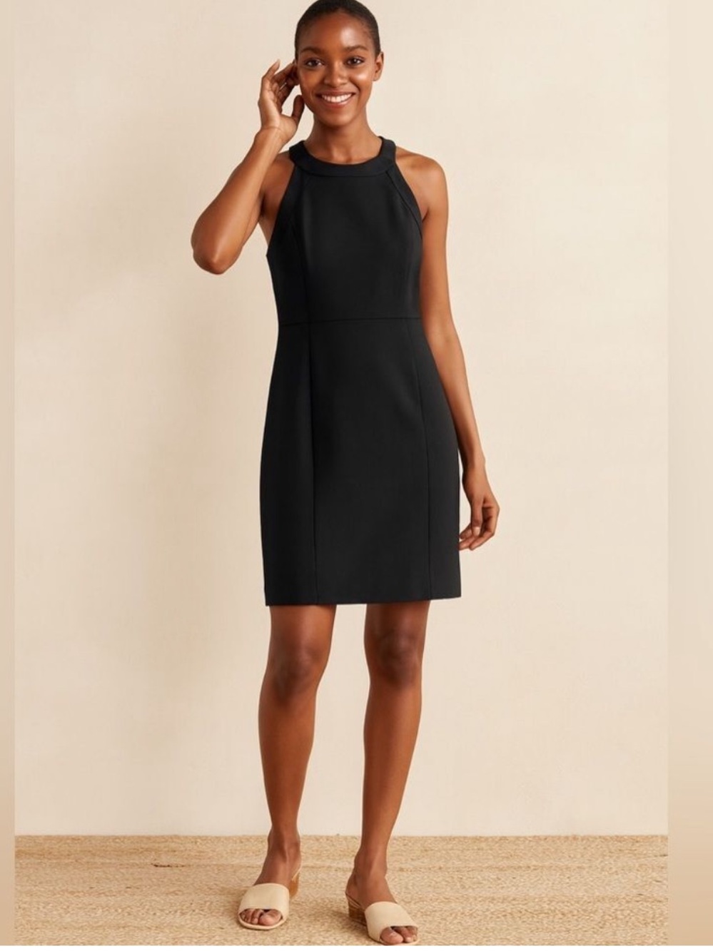 Boden Black Sleeveless Mini Dress NWOT